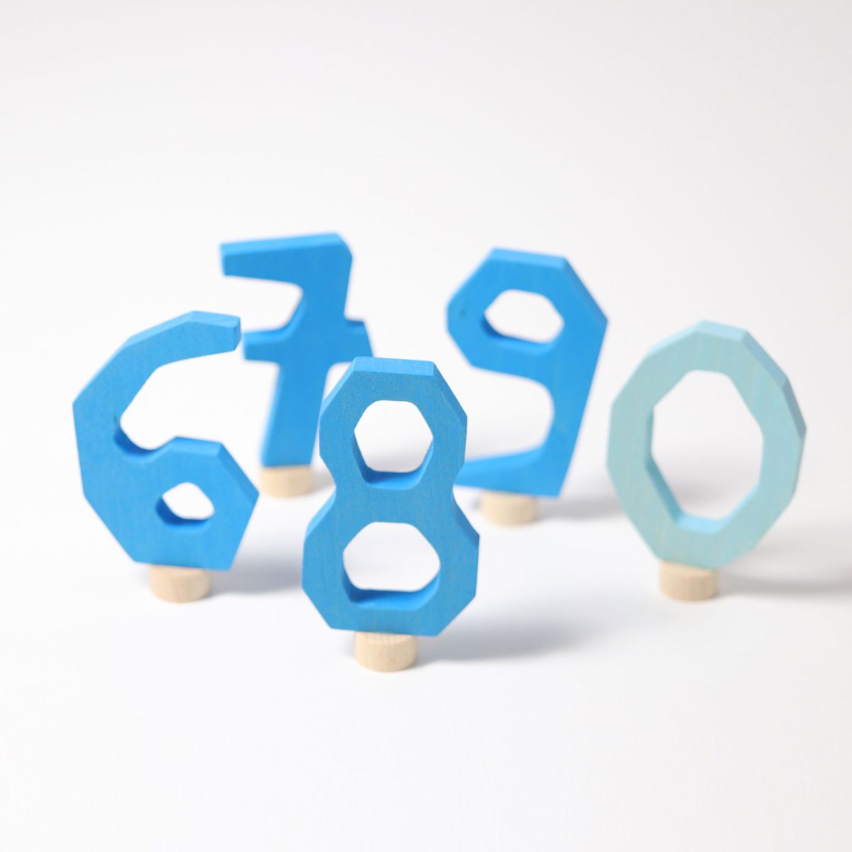 Grimm`s Zahlenstecker-Set Blau 6-9 & 0