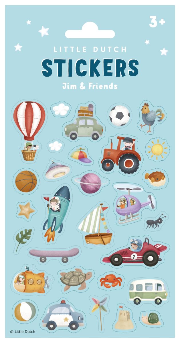 Stickerbogen Jim& Friends - Little Dutch