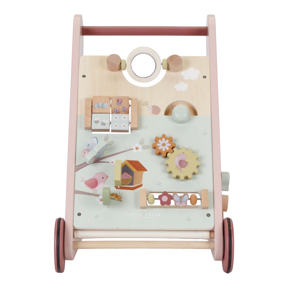 Aktivitäten-Laufwagen rosa Flowers & Butterflies - Little Dutch