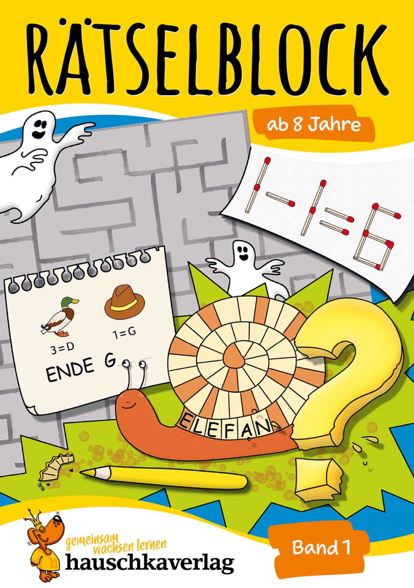 Rätselblock Band 1 - Hauschka Verlag 8+