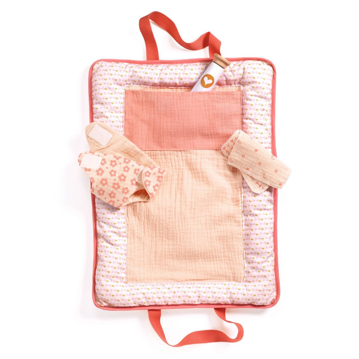 Pomea Puppen Wickeltasche Pink Peak - Djeco