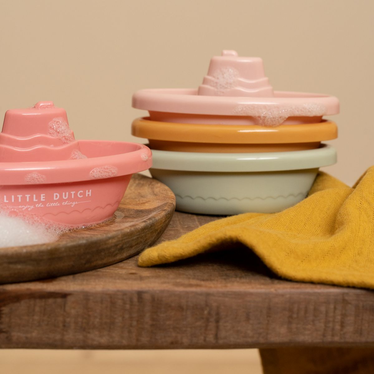 Bade-Boote rosa (4er Set) - Little Dutch