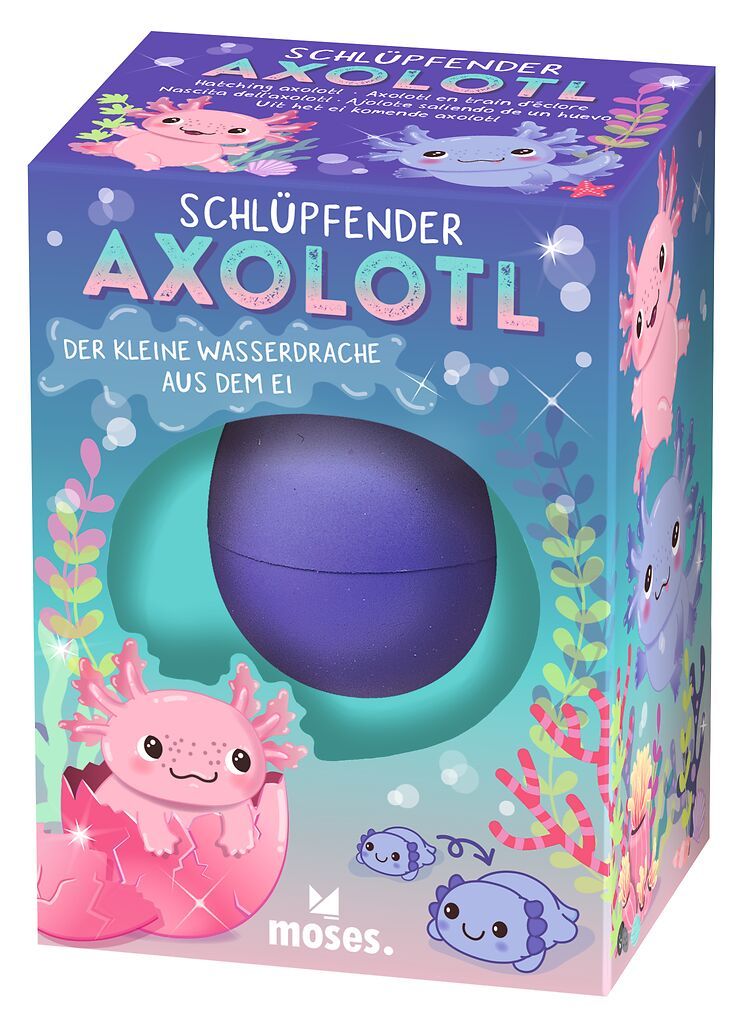 Schlüpfende Axolotl (verschiedene Designs, 1 Stück)