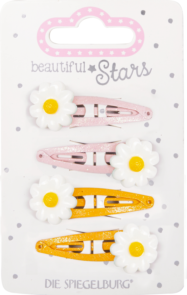Haarclip Blümchen no.3 - beautiful Stars (verschiedene Designs, 1 Set)