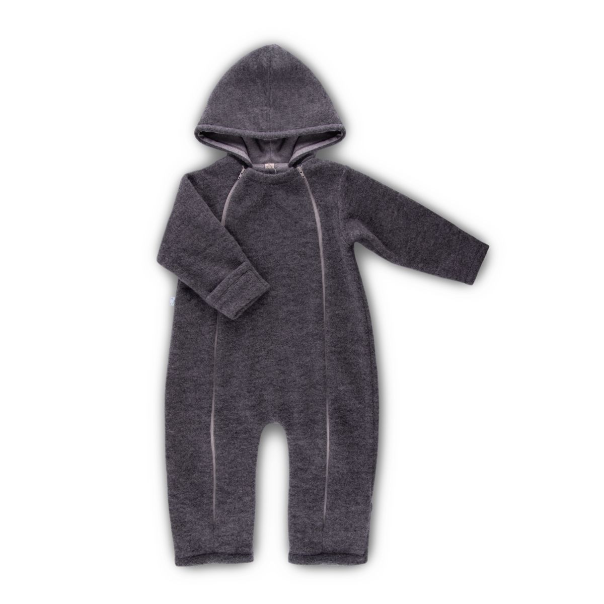 Baby Overall Wollfleece anthrazit Gr. 50-56 - Modell 2026