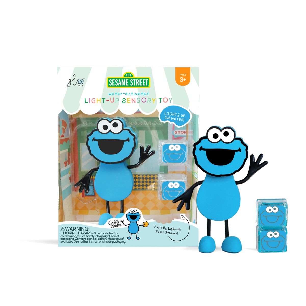 Glo Pals Badespielzeug Charakter Krümelmonster