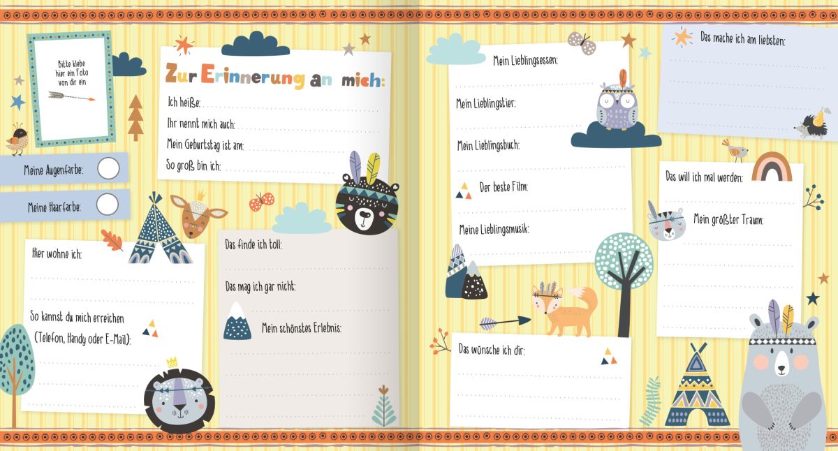 Freundebuch: Meine Freunde - Dinos (mit Wendepailetten)