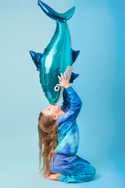 Folienballon Hai, 102x62 cm - Party Deco