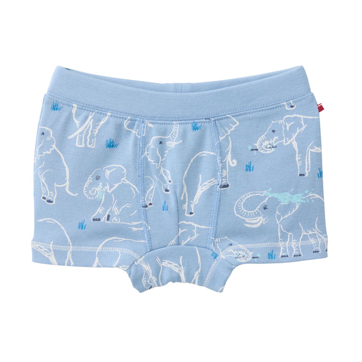 2-er Pack Boxershorts hellblau Elefanten - 98