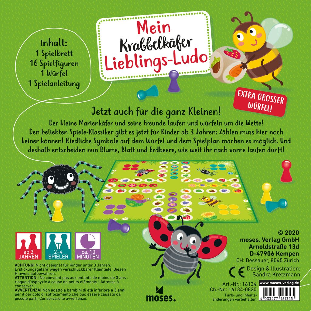 Mein Krabbelkäfer Lieblings-Ludo - Moses