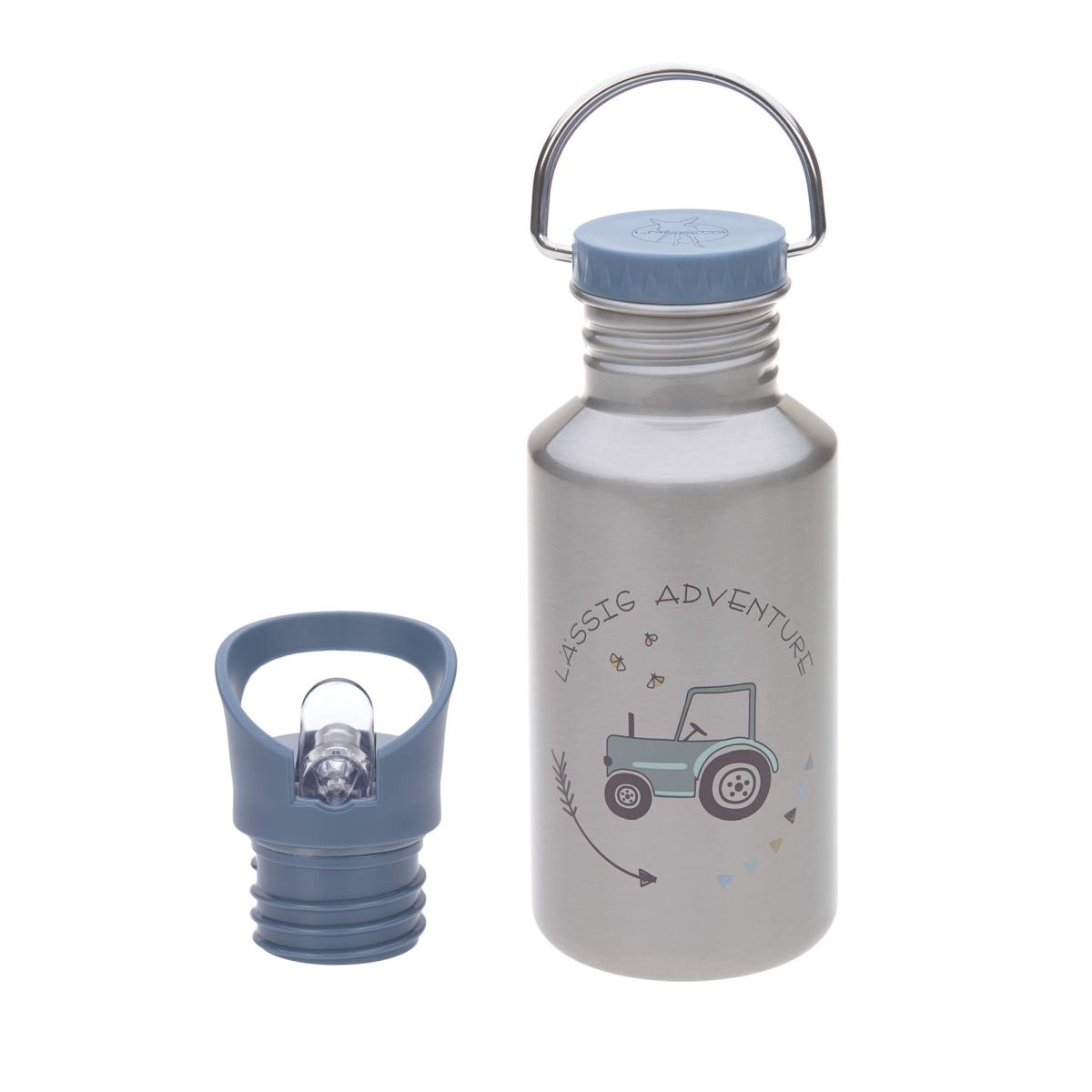Kinder Trinkflasche Edelstahl Adventure Traktor  - Lässig