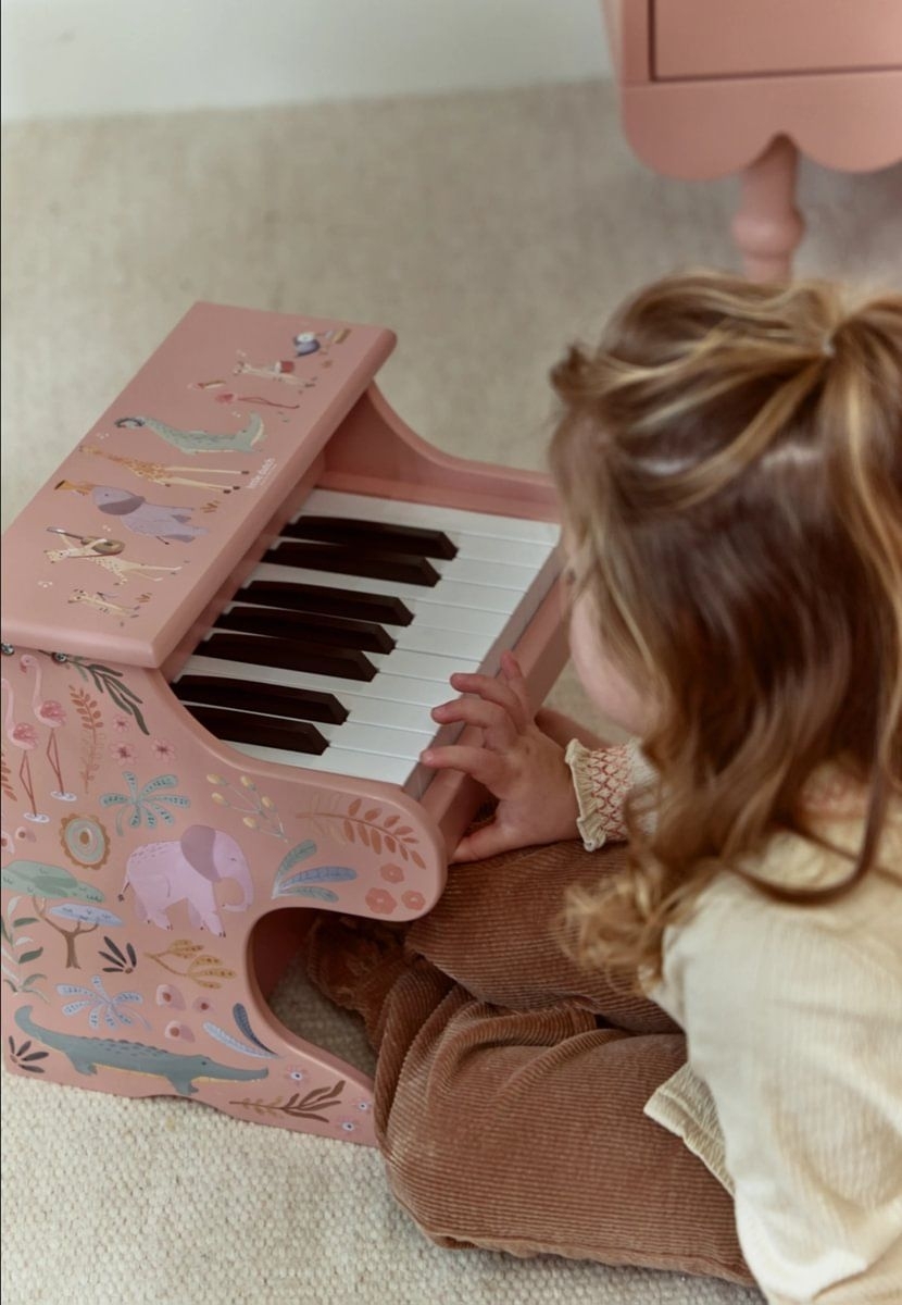 Holzklavier rosa Safari Friends - Little Dutch