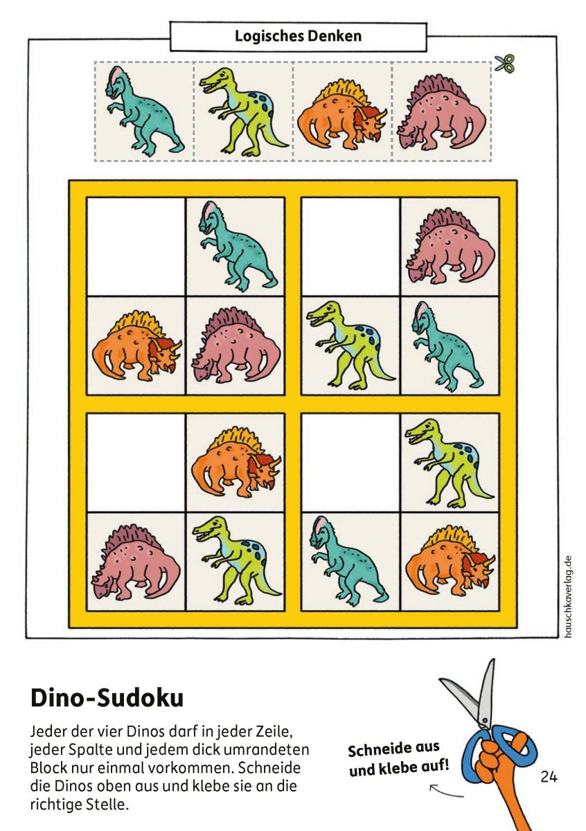 Kindergartenblock – Rätsel-Spaß, Konzentration und Logik - Hauschka Verlag 4+
