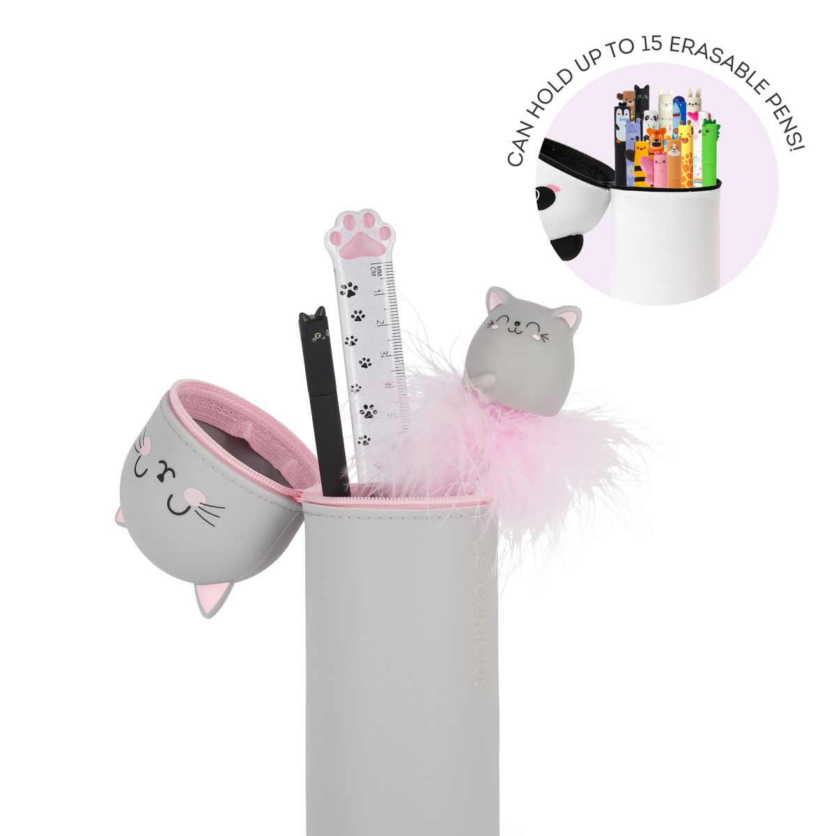 Kawaii Mäppchen aus Silikon Katze Kitty - Legami