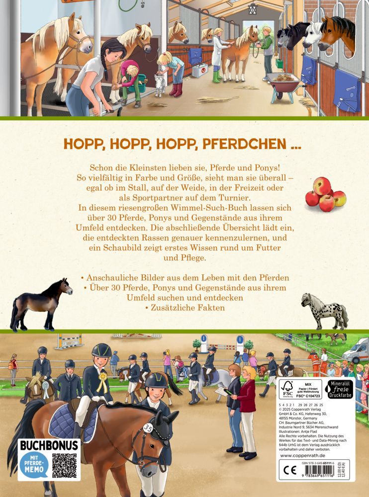 Mein riesengroßes WimmelSuchBuch: Pferde & Ponys (Buchbonus)