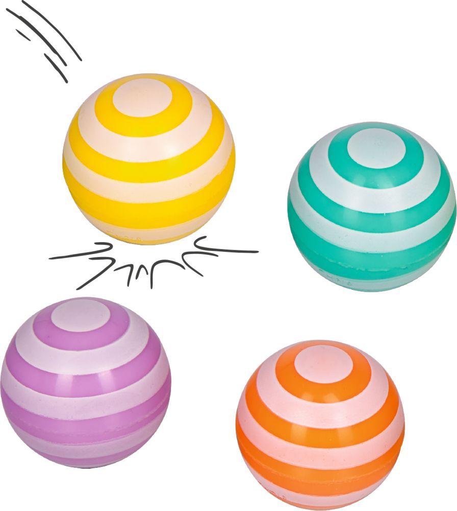 Flummi mit Streifen - Spiegelburg Sommerkinder (verschiedene Designs, 1 Stück)