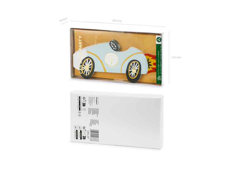 Einladungen Rennautos (6 Stk.) - Party Deco