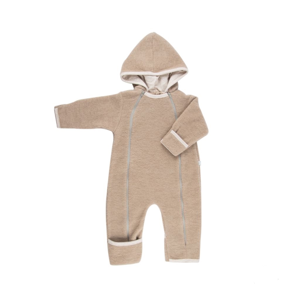 Baby Overall Wollfleece  beige mel. Gr. 50-56