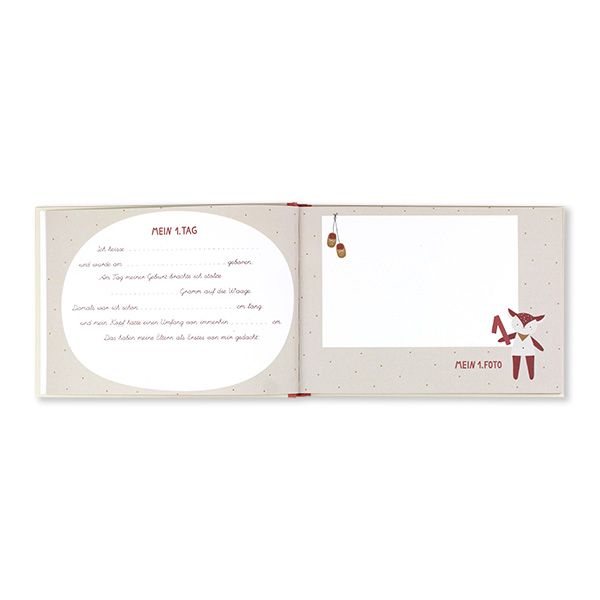 "Mein erstes Jahr" Wäscheleine rose Hardcover-Album - Ava & Yves