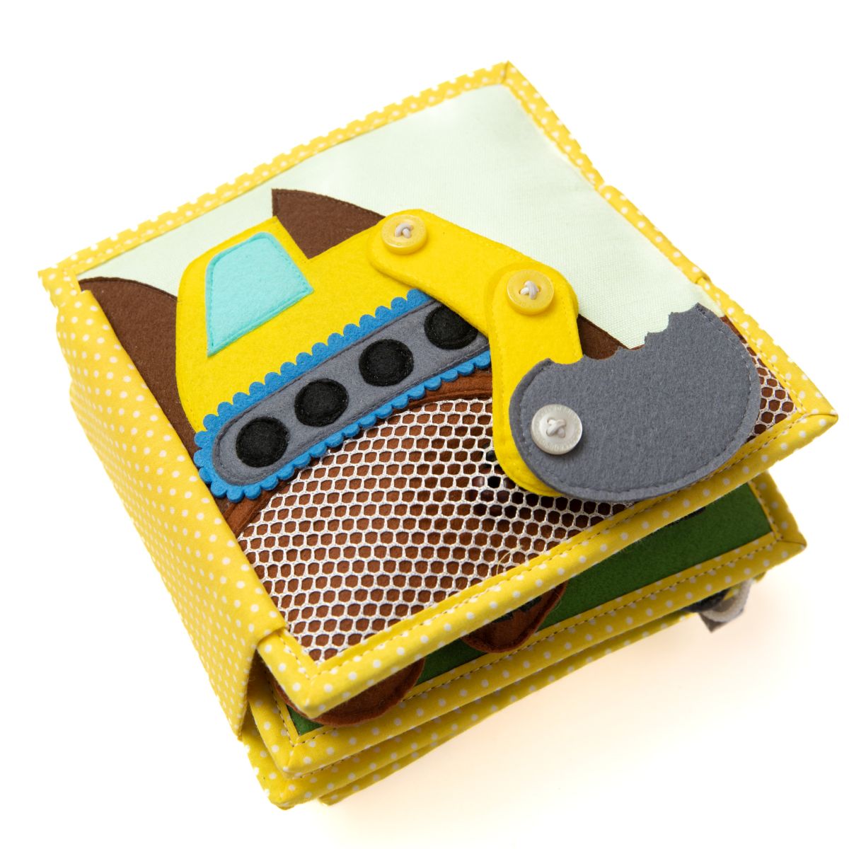 Mini Quiet Book Mein erster Bagger (ab 18 Monate)- Jolly Designs