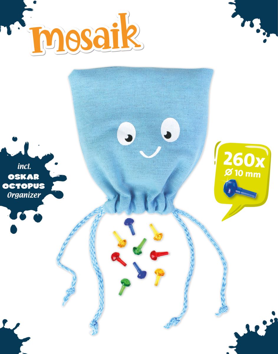 LENA Mosaik Set transparent 10mm (260 Stecker)