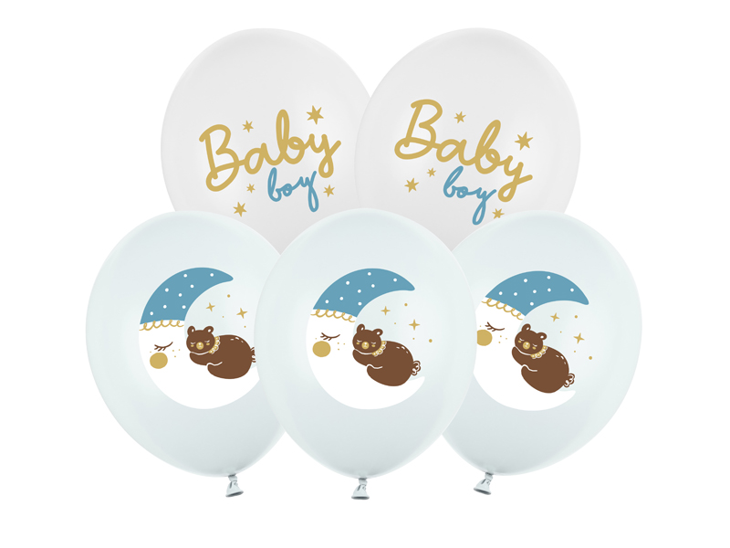 Luftballons 30 cm, Baby Boy (6 Stk.) - Party Deco
