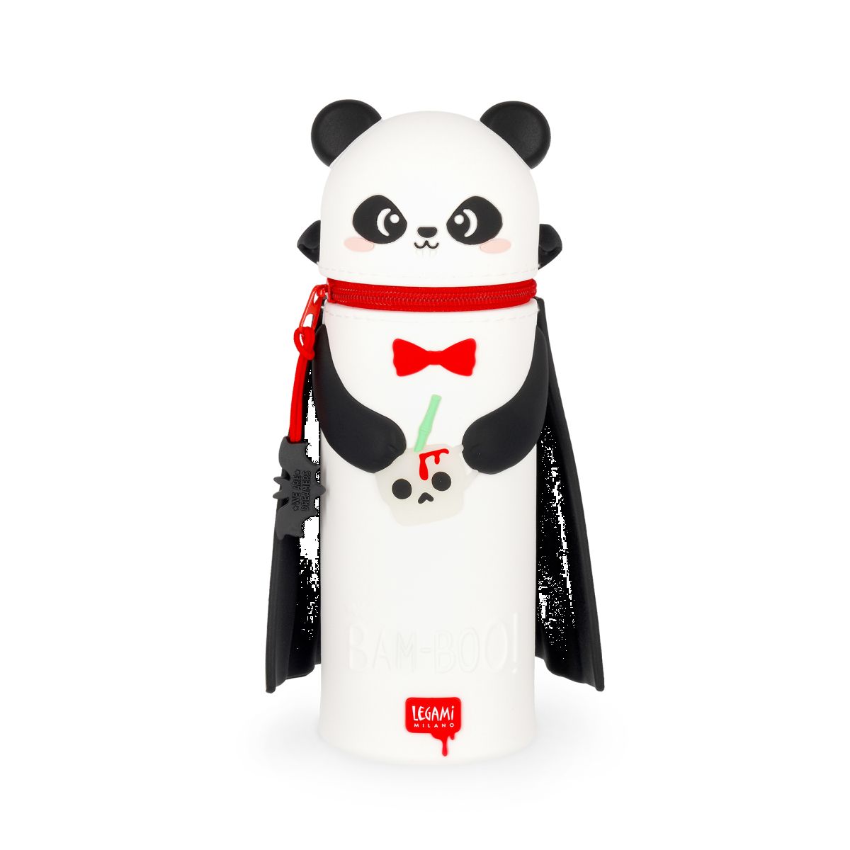 Kawaii Mäppchen aus Silikon Panda „Bam-Boo“ Halloween - Legami