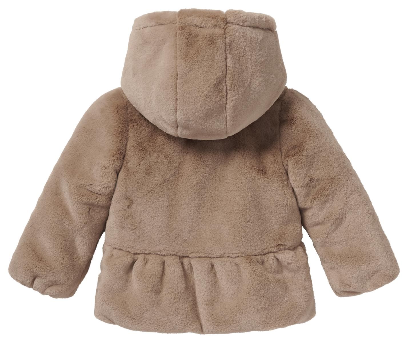 Winterjacke Plüsch braun  - 74