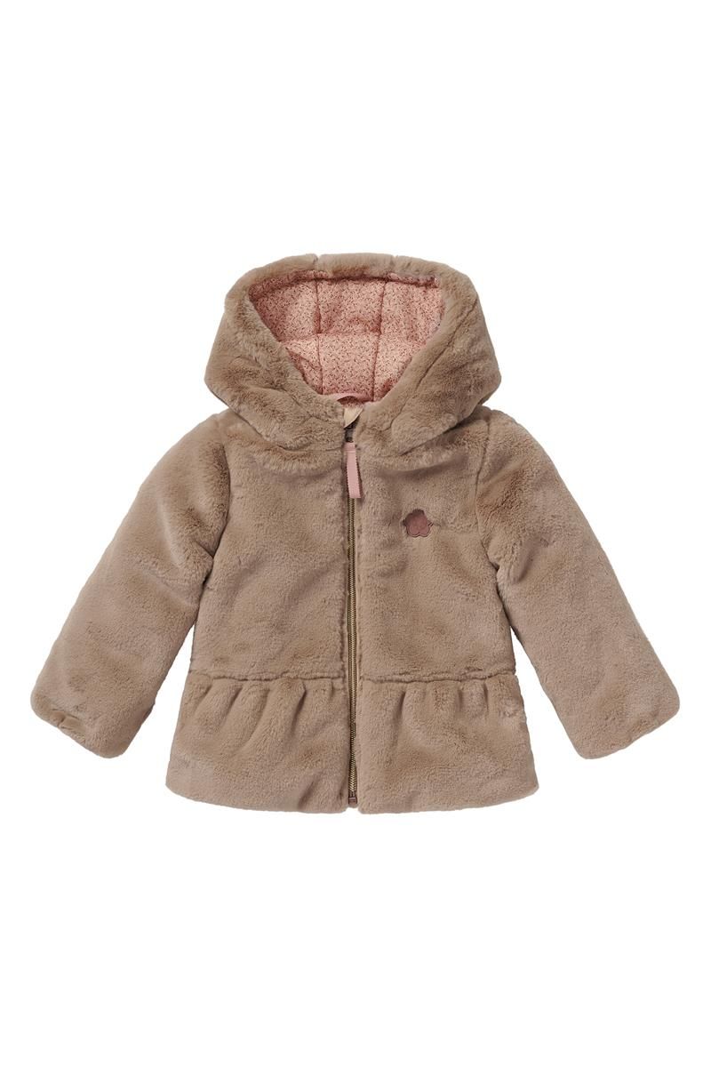 Winterjacke Plüsch braun  - 74