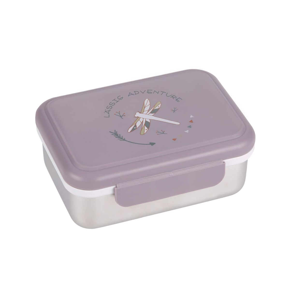 Lunchbox Edelstahl Adventure Libelle lila - Lässig