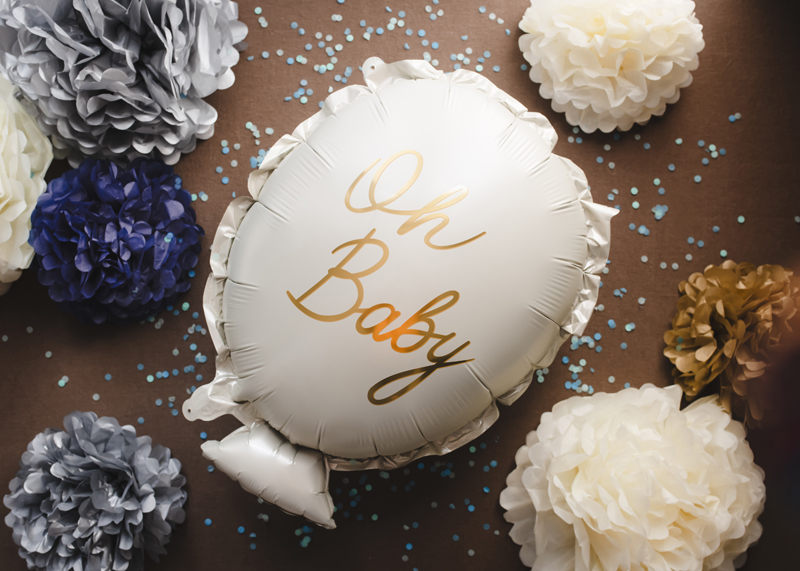 Folienballon Oh baby, 53x69 cm - Party Deco