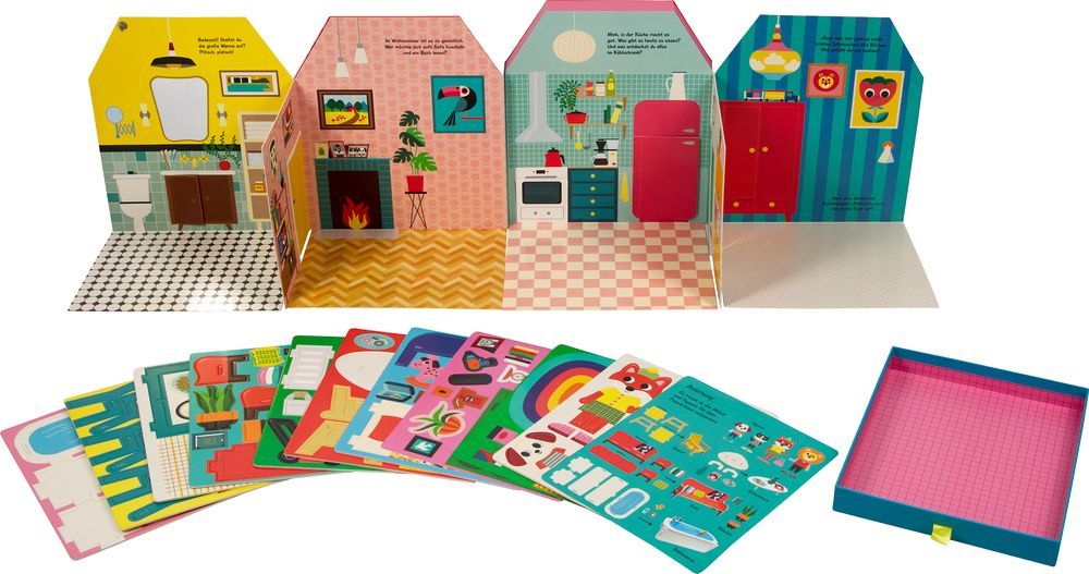 Puppenhaus - Aufstellen, Einrichten, Spielen