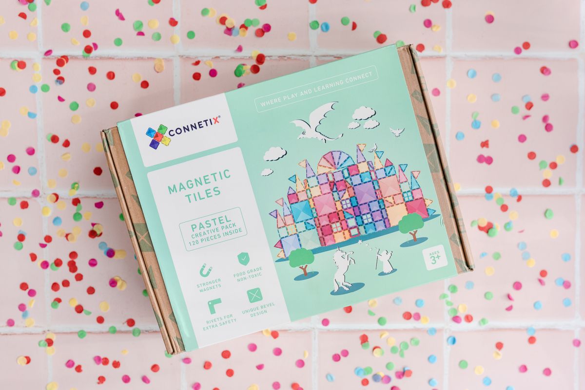 CONNETIX PASTEL Creative Pack Magnetbausteine 120-teilig