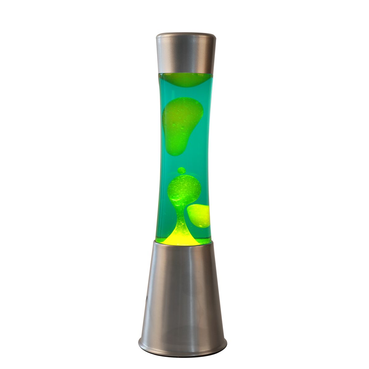 iTotal - Lavalampe silber Gravity grün-gelb