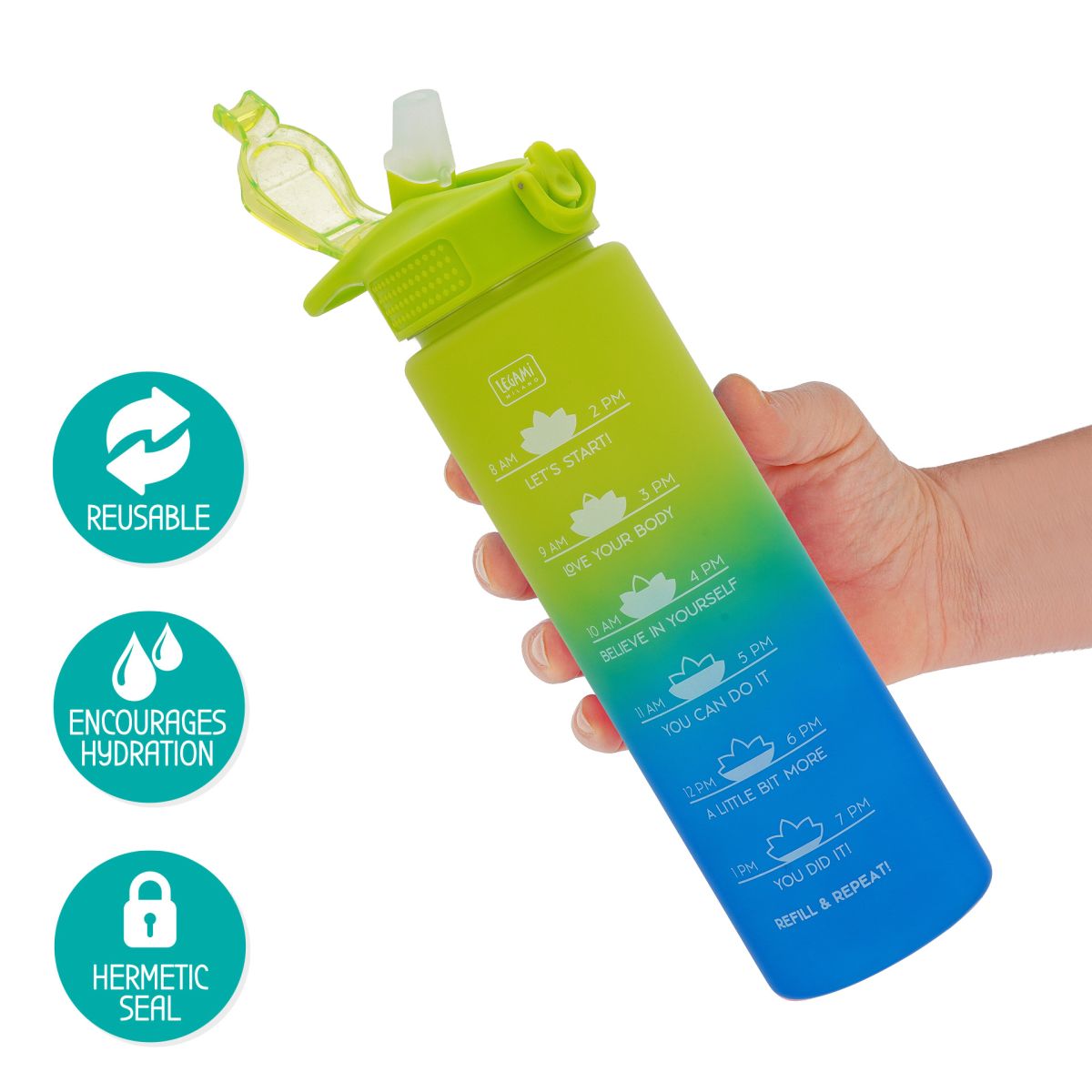 Motivations-Trinkflasche Energy Boost 1L - Legami