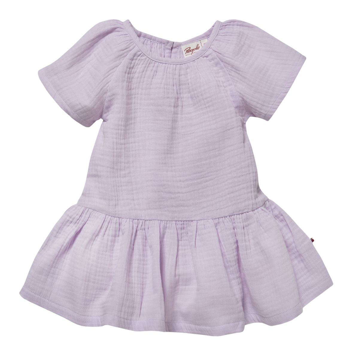 Musselin-Kleid violett GOTS - 74/80