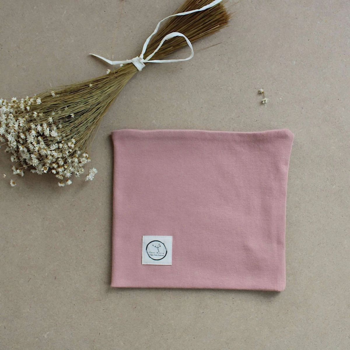 Loopschal rose GOTS - 0-3 J.