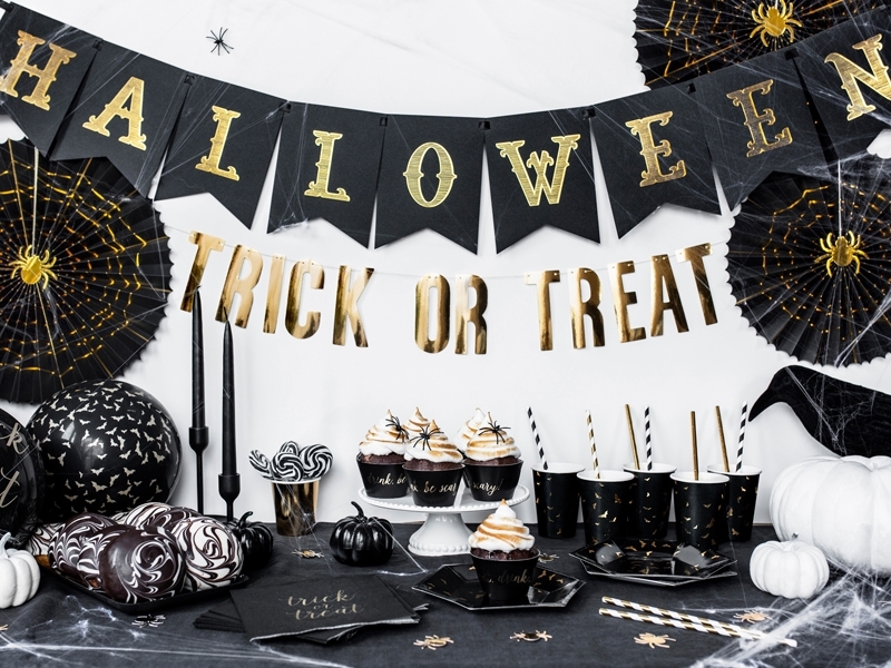 Banner Halloween, schwarz 175cm - Party Deco