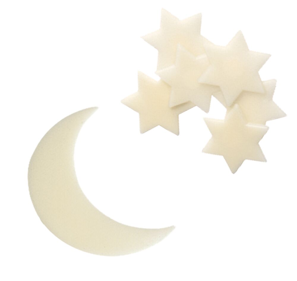 Traumsterne  - Kleine Sternenmischung (8 Sterne & 1 Mond)