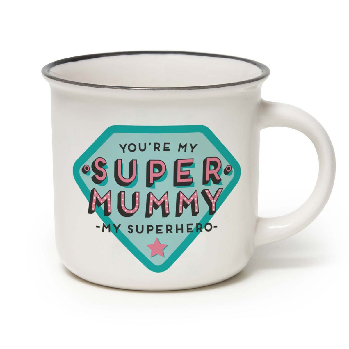 Porzellantasse 350ml - Super Mummy - Cup-Puccino - Legami