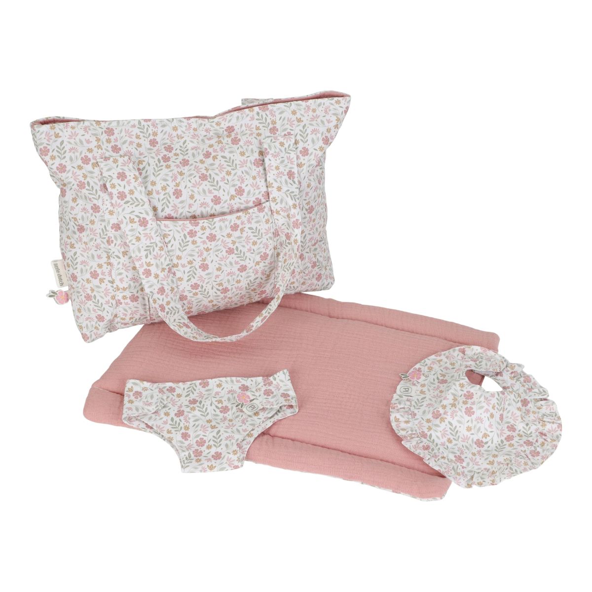 Puppenwickeltasche Soft Flowers - Little Dutch