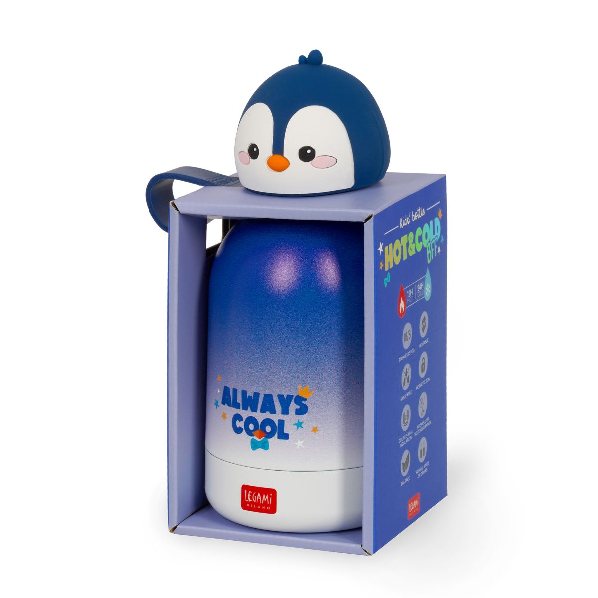 Hot&Cold BFF Thermosflasche für Kinder 310ml Penguin - Legami