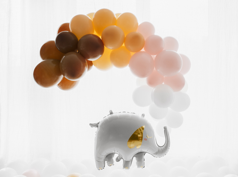 Folienballon Elefant, 83x58 cm - Party Deco