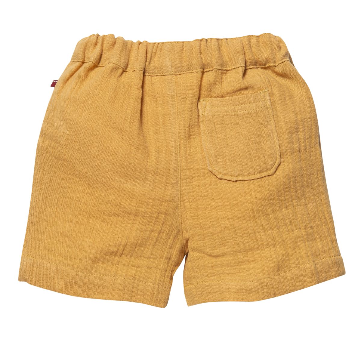 Musselin-Shorts honiggelb GOTS - People Wear Organic