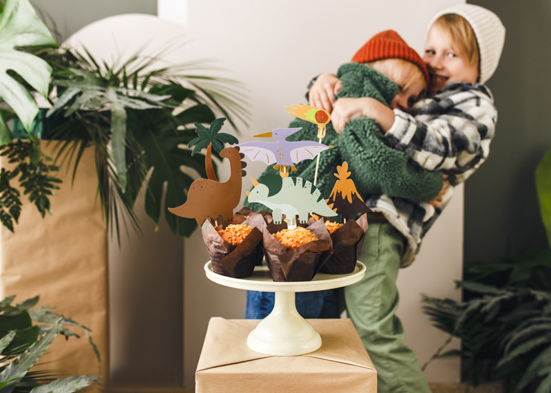 Caketopper Dinosaurier (6 Stk.) - Party Deco