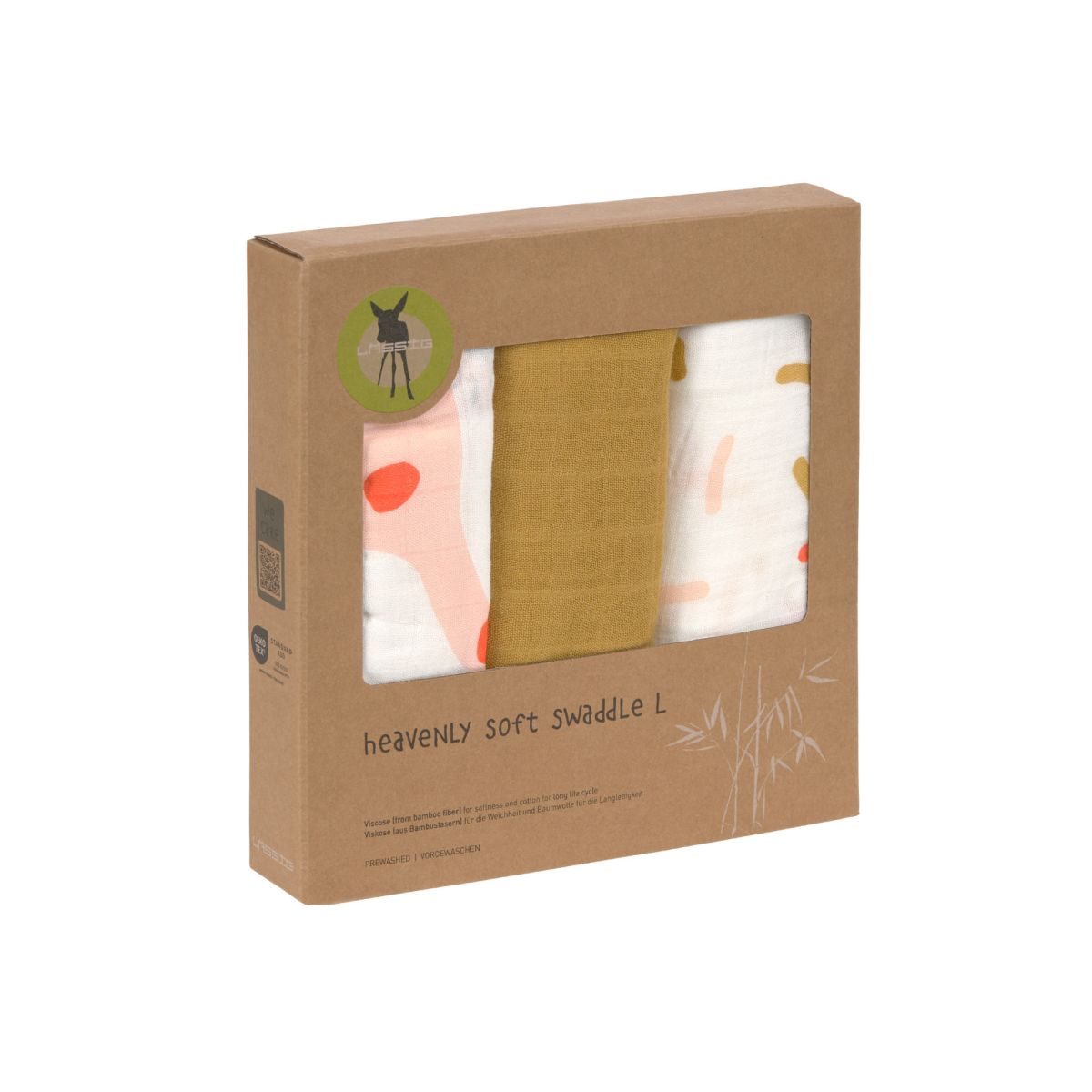Mulltücher 80x80 cm Tiere Little Mateys, Spicy Orange (3er Pack) - Lässig