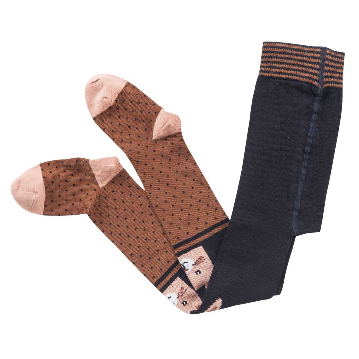 Strumpfhose blau Hase - 116-122