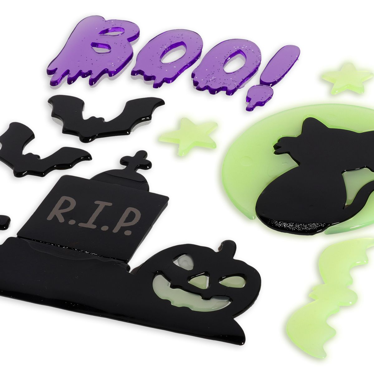 Set mit Gel-Fensteraufklebern Booh! Halloween - Windo-Glow - Legami