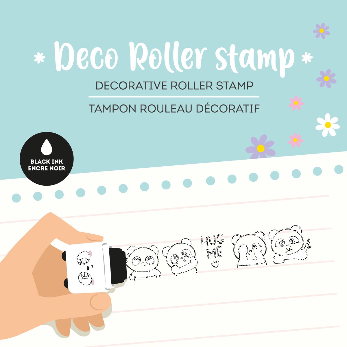 Deko-Rollstempel Panda - Legami