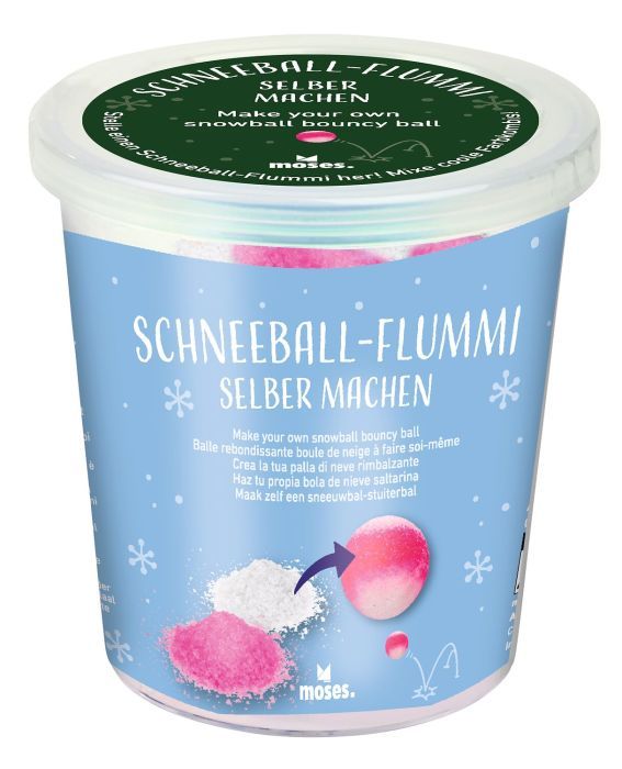 Schneeball-Flummi selber machen Weihnachten